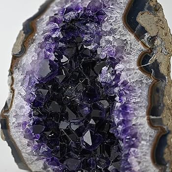 アメジスト メノウ 共生 原石 置物D.60 アメジスト メノウ 共生 原石 置物D.60